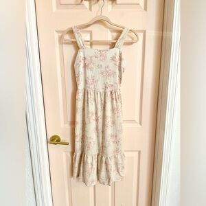 Pink floral Monteau dress
